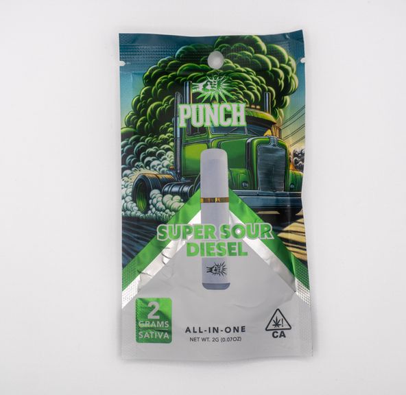 Punch - 2g Distillate AIO - Super Sour Diesel (2g)