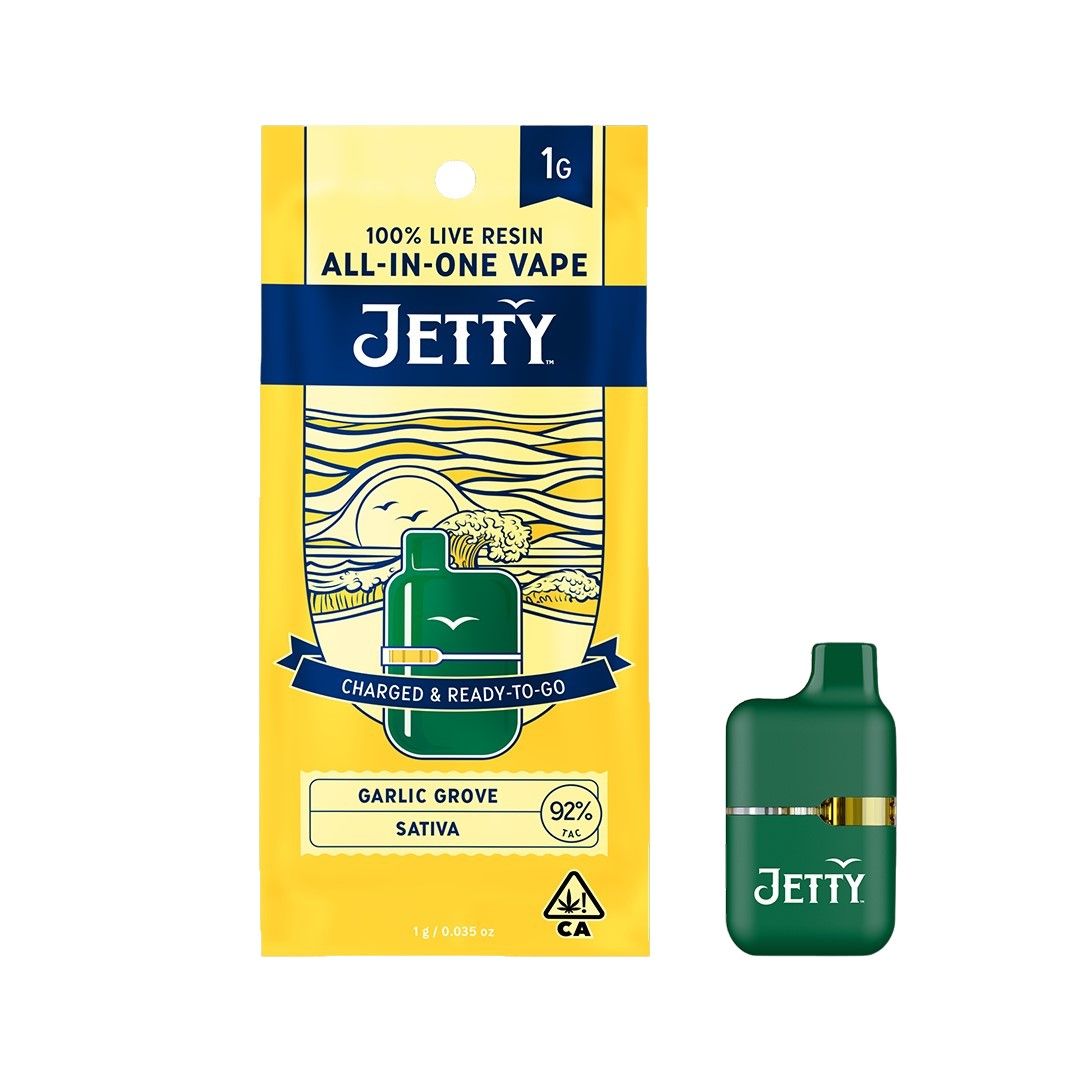 Jetty AIO Live Resin Mini Tank Garlic Grove 1g