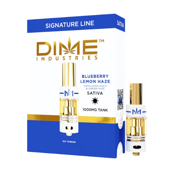 Dime Industries - Blueberry Lemon Haze - 1g - Cartridge - Sativa