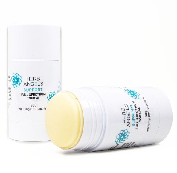 Support Sensitive Skin 2000mg CBD Plus Shea Butter Roll-On Topical by Herb Angels
