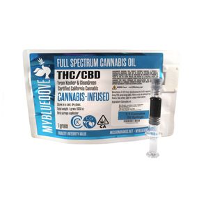 My Blue Dove - 1:1 THC/CBD Oil Syringe Full Spectrum Cannabis Oil Syringe -1g