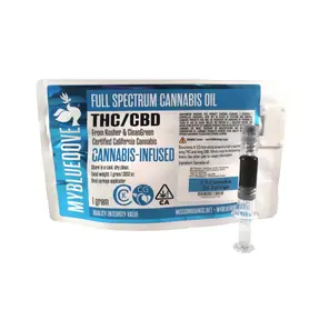 My Blue Dove - 1:1 THC/CBD Oil Syringe Full Spectrum Cannabis Oil Syringe -1g