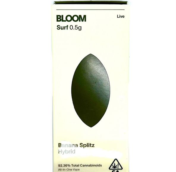BLOOM - Live Resin - Banana Splitz - Disposable - 0.5g