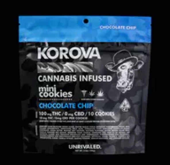 Korova Edible Double Chocolate Mini Cookies 100mg