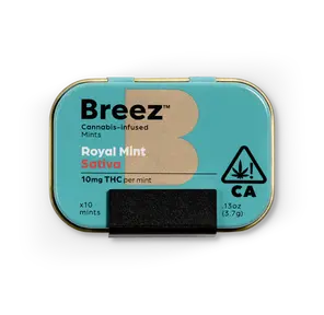 BREEZ ROYAL MINTS 100MG THC SATIVA