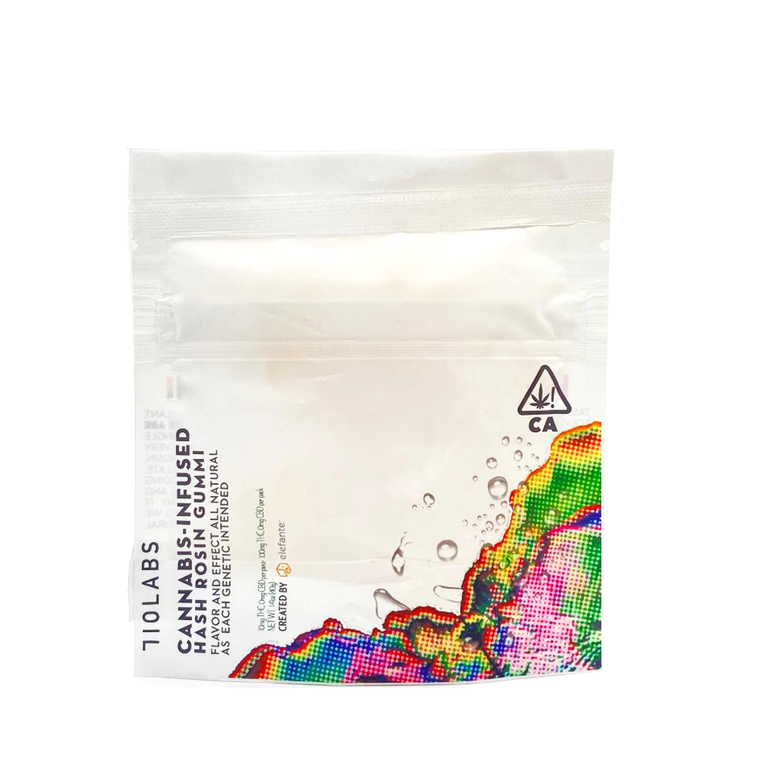 710 Labs | Hash Rosin Gummies | The Chauffeur #1 | 100mgs | Hybrid | 0.256% THC