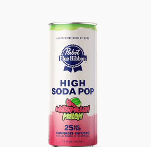 Cannabis Infused High Soda Pop - Watermelon Melon | 25mg | Single