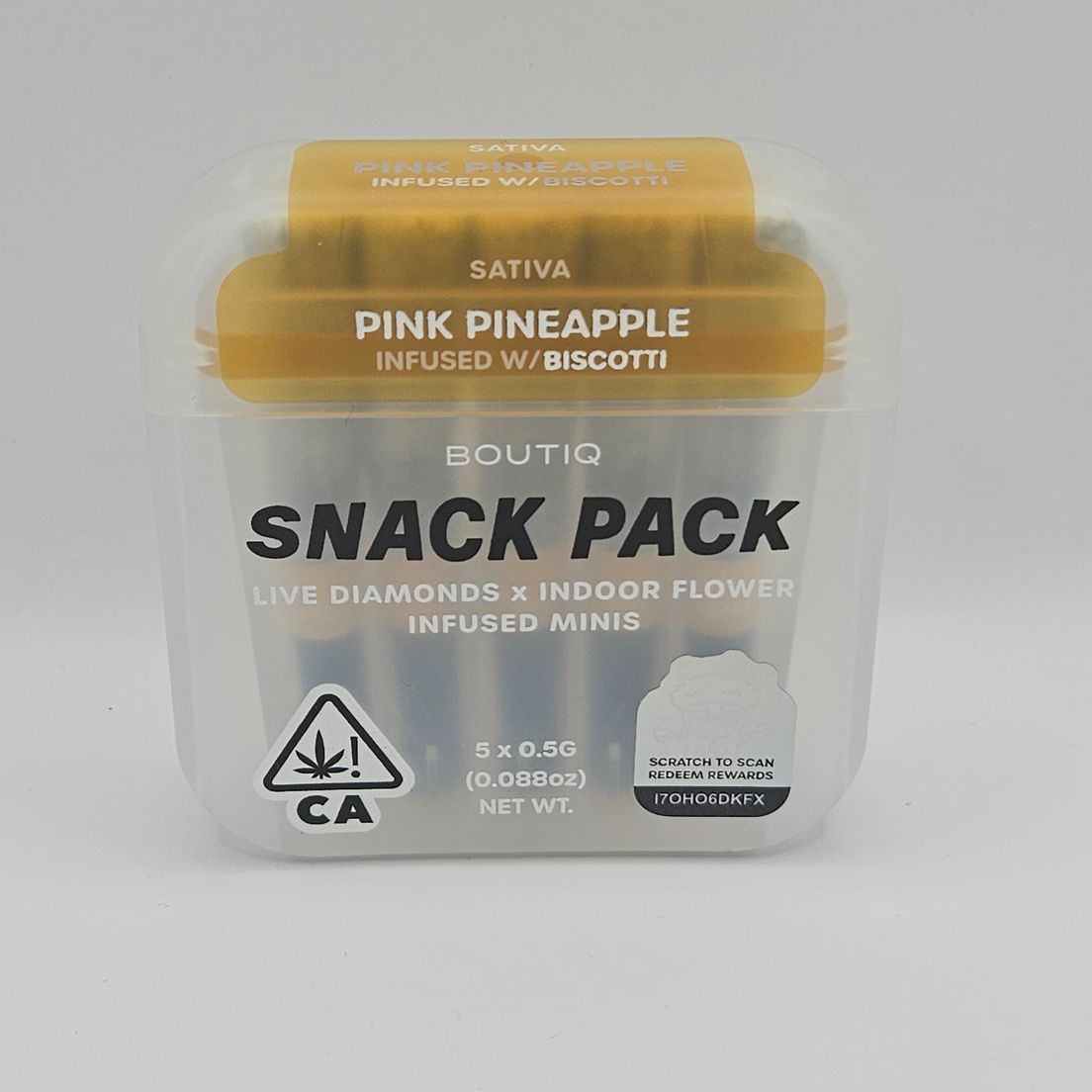 Boutiq Mini Joints (5ct) - Pink Pineapple w/ Biscotti