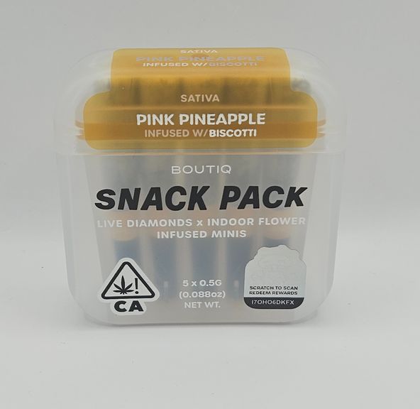 Boutiq Mini Joints (5ct) - Pink Pineapple w/ Biscotti