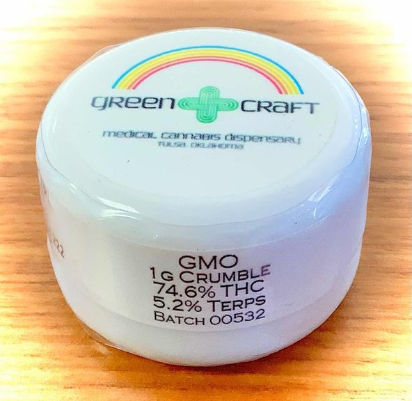 Greencraft 1g crumble- GMO
