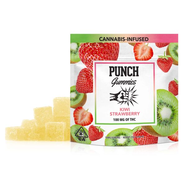 Punch Edibles - 100mg Gummies - Kiwi Strawberry