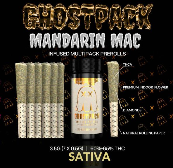 Ghostpack - Infused Preroll - Mandarin Mac (0.5g x 7) 3.5g