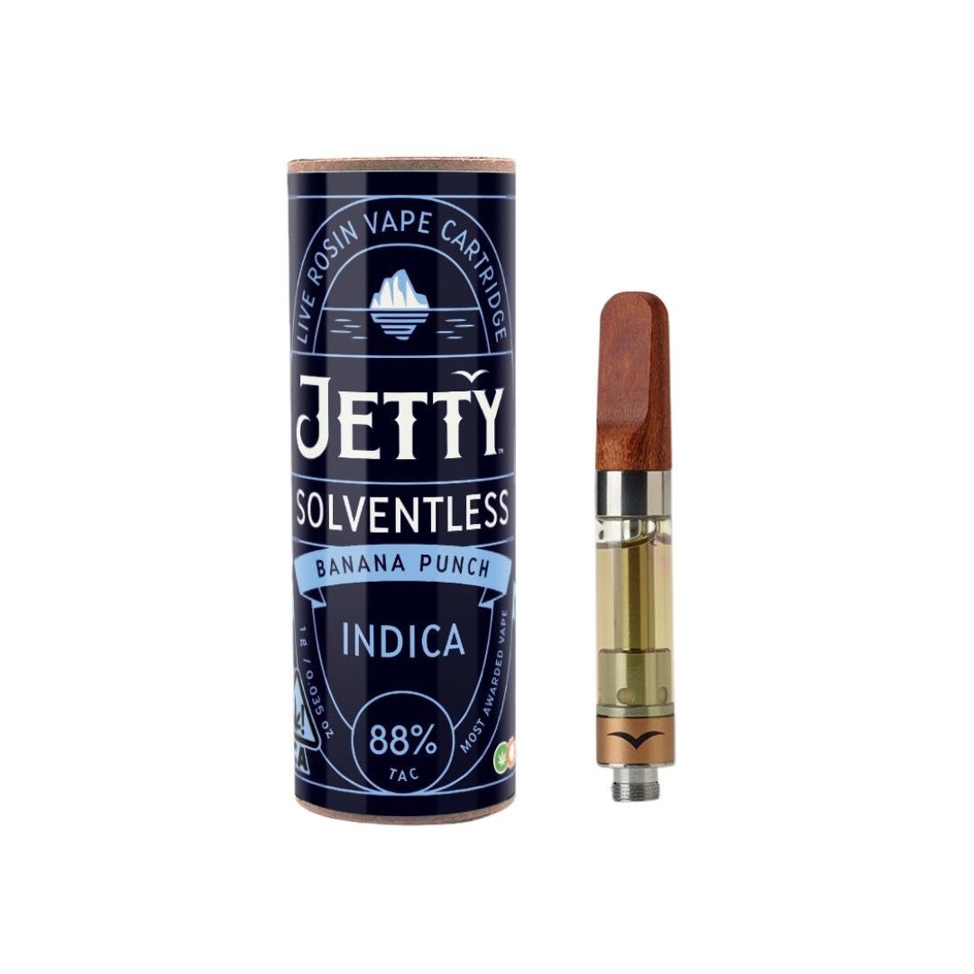 Jetty Solventless Cartridge Banana Punch 1g