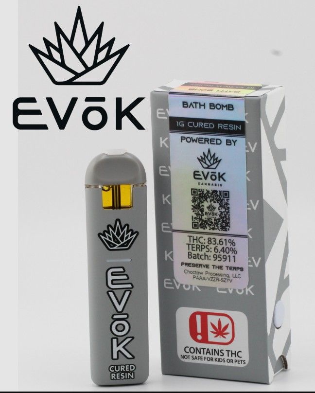 Evok 1g Cured Resin Disposable Cart - Bath Bomb
