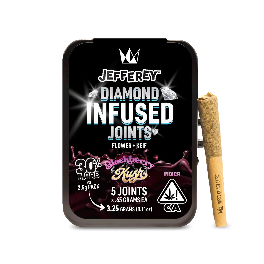 Blackberry Kush - WCC .65g Jefferey Infused 5 Pack