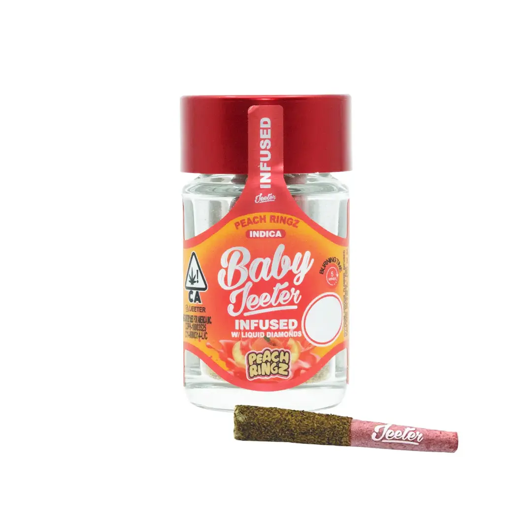 Baby Jeeters Liquid Diamonds 5pk (.5g) - Peach Ringz (I)