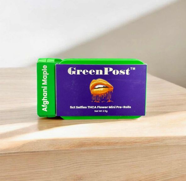 Green Post THCA Mini Pre-Rolls - 5pk Afghani Maple
