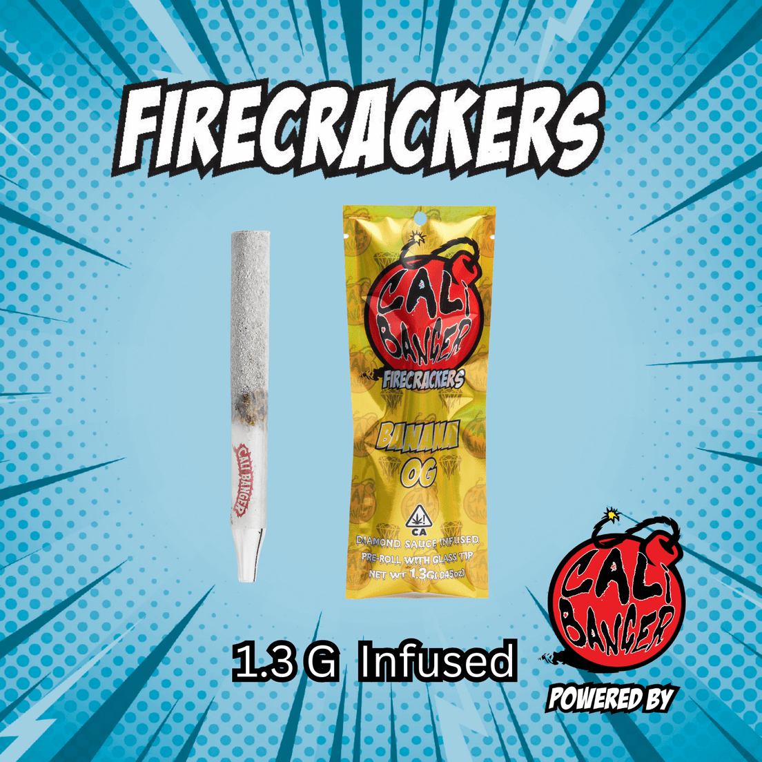 Firecracker Infused Pre Roll BANANA OG 1.3 Gr