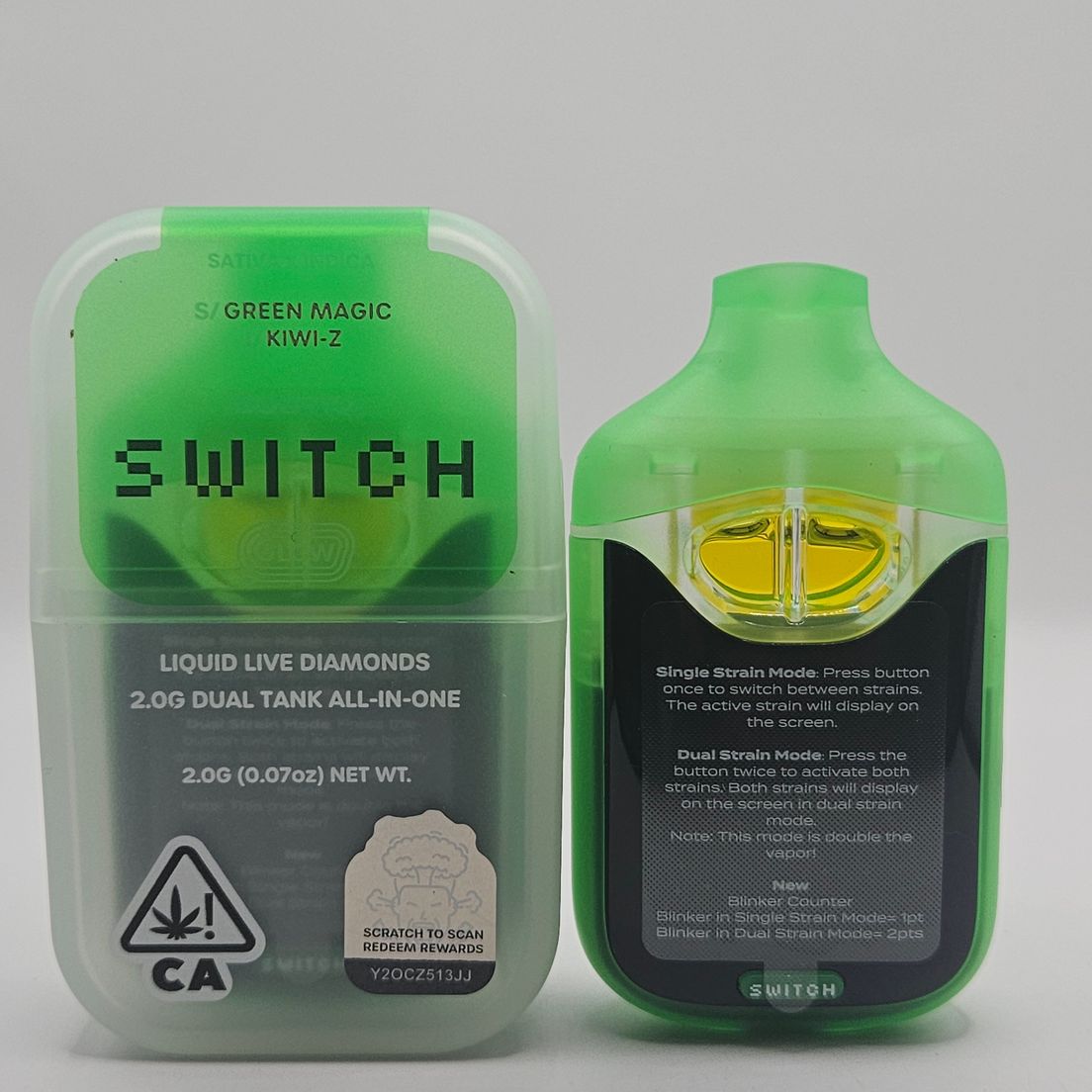 Boutiq Switch / Glow - Disposable - Green Magic x Kiwi-Z - 2G