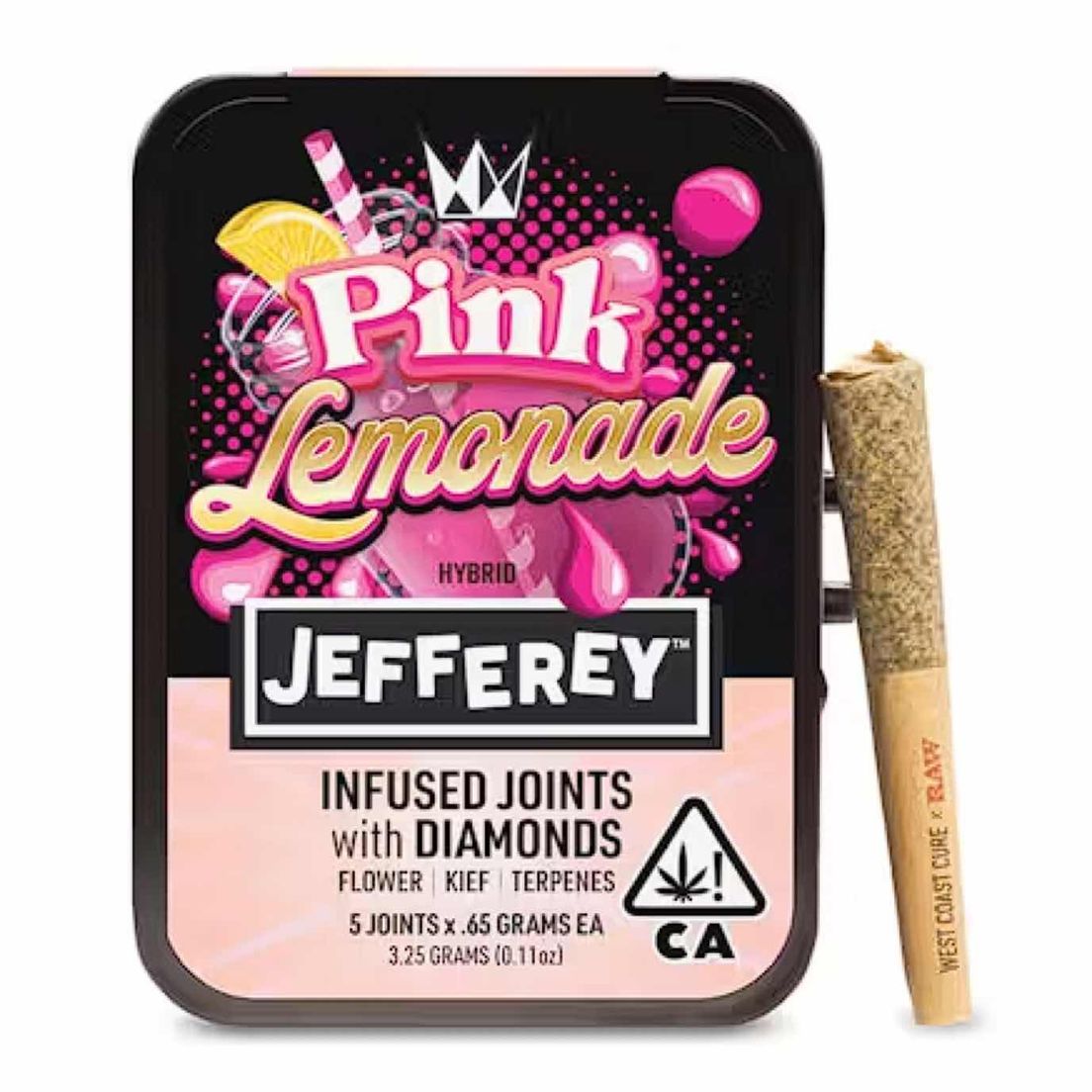 West Coast Cure - Pink Lemonade - Jefferey Infused Joint .65g 5 Pack 3.25g