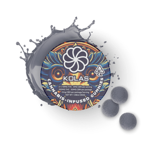 Kolas Gummies Blue Raspberry 100mg THC / 50mg CBN