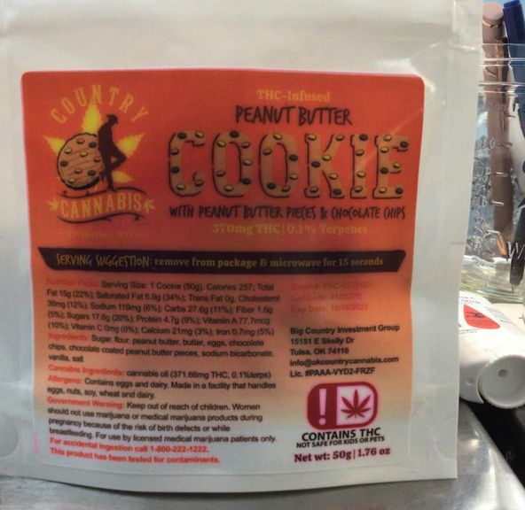 Country Cannabis - Peanut Butter Cookie