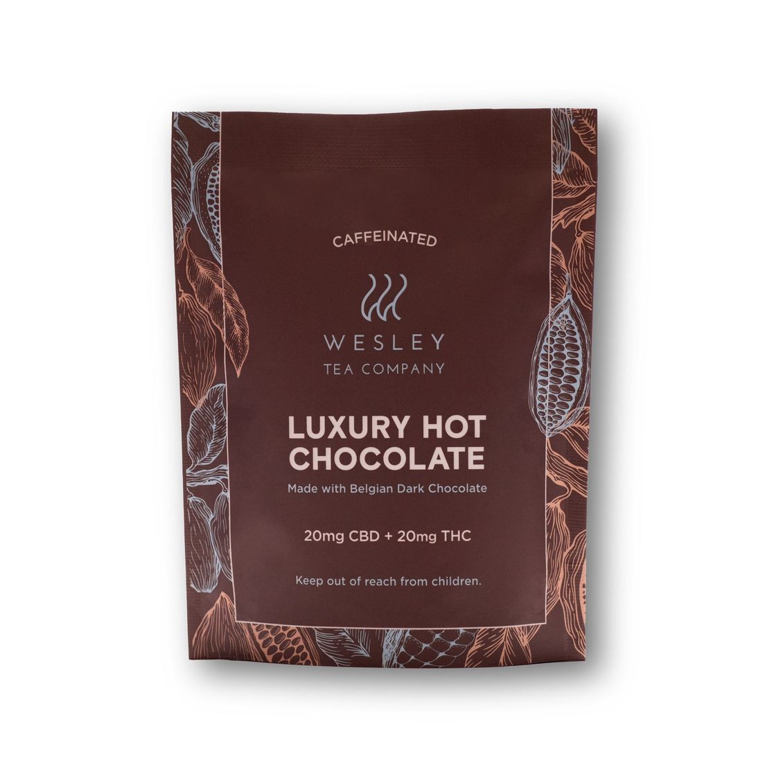 1:1 20mg CBD: 20mg THC Luxury Hot Chocolate Single by Wesley Tea