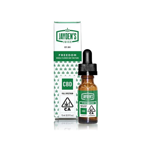 FREEDOM 15 ML – WHOLE FLOWER CBD TINCTURE