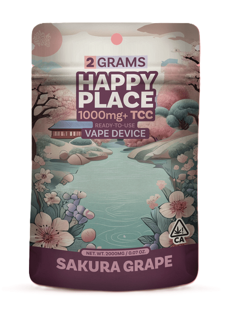 Happy Place - 2 Gram ALL-IN-ONE - Sakura Grape