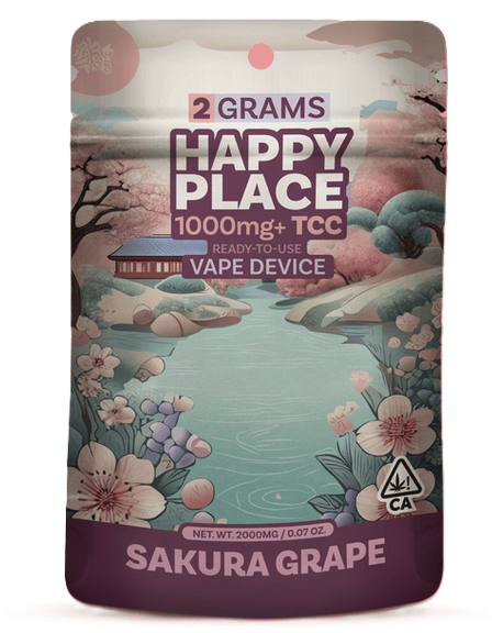 Happy Place - 2 Gram ALL-IN-ONE - Sakura Grape