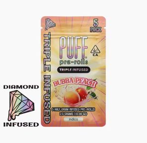 Bubba Peach - 5pk Diamond Infused Prerolls