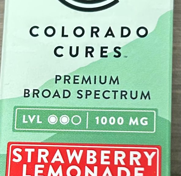Colorado Cures - Tincture - Broad Spectrum Strawberry Lemonade - 1000mg