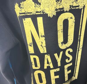 Anchored - Swag/Merch - NO DAYS OFF Hoodie (Black) - Small