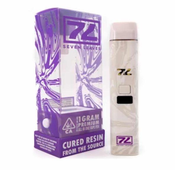 Seven Leaves Cured Resin Disposable Caribbean Breeze $25
