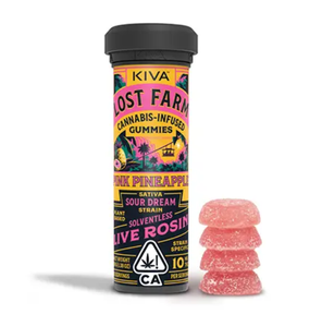 Lost Farm Pink Pineapple Sour Dream Rosin Gummies 100mg 39.00 g