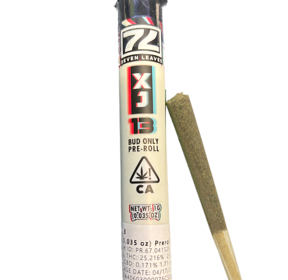 Seven Leaves XJ13 1g Indoor Preroll 25%