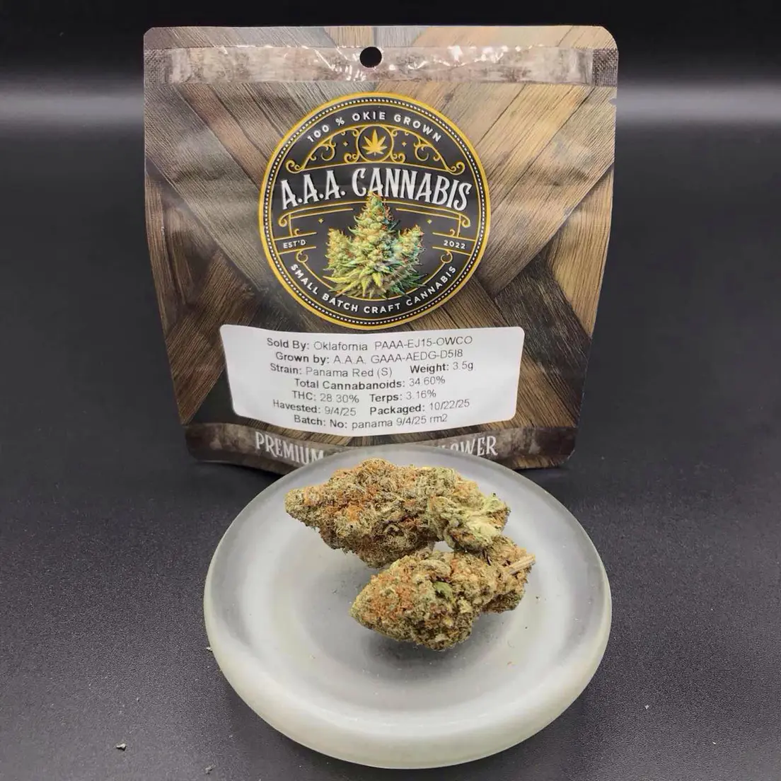 A.A.A. Cannabis Flower - Acapulco Gold - 3.5g