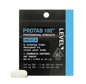 Level Protab Professional Strength Single Indica 100mg