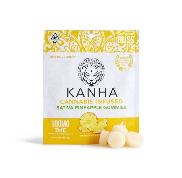 Sativa Pineapple Gummies 100mg