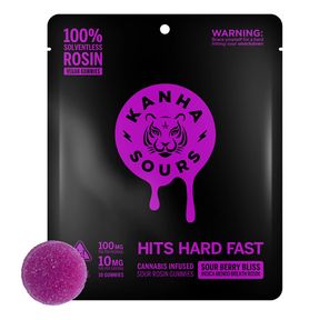 Kanha- SOUR BERRY BLISS ROSIN NANO GUMMIES