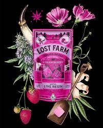 [Lost Farm] Live Rosin Chews - 100mg - Strawberry x Pink Jesus (S/H)