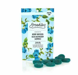 Blue Raspberry Multi Piece Gummiez, 250mg CBD