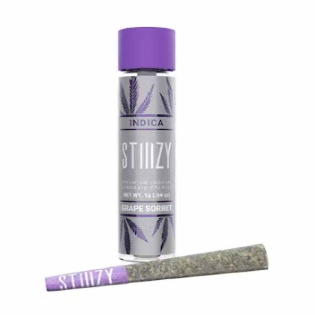 [STIIIZY] NAKED Preroll - 1g - Grape Sorbet