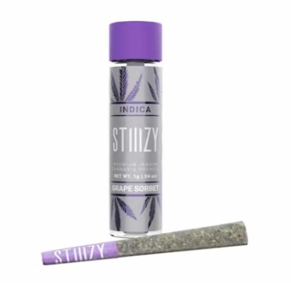 [STIIIZY] NAKED Preroll - 1g - Grape Sorbet