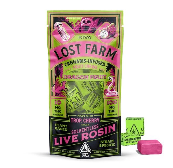 Lost Farm Chews - Trop. Cherry - Dragon Fruit 100mg