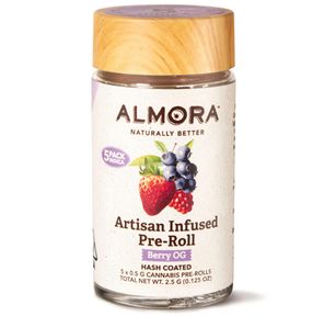 Almora - (x5) .5g Artisan Infused Prerolls - 2.5g - Berry OG