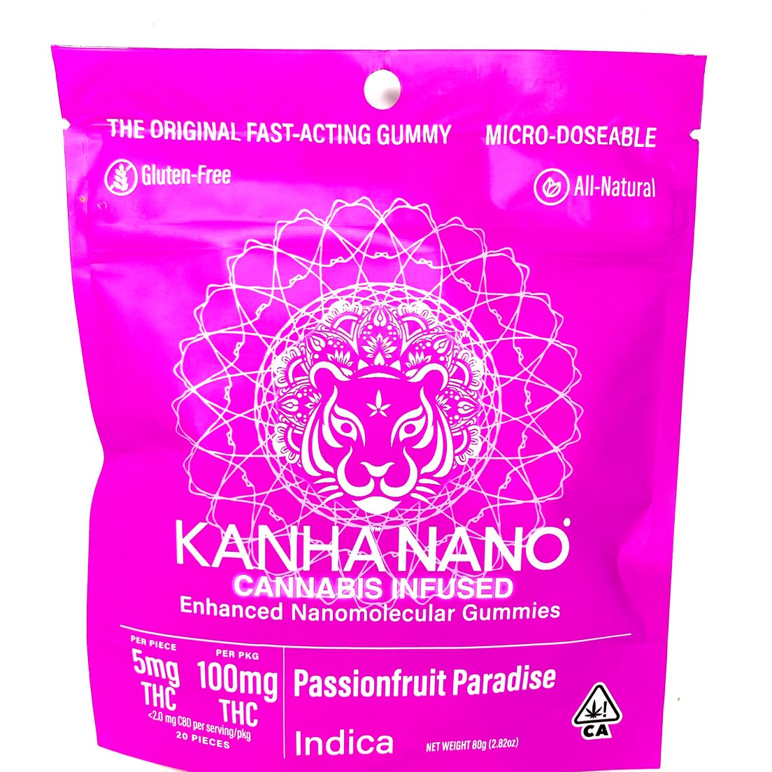 B2G1! - Kanha - NANO Gummies - Passionfruit Paradise - Indica! - 100mg