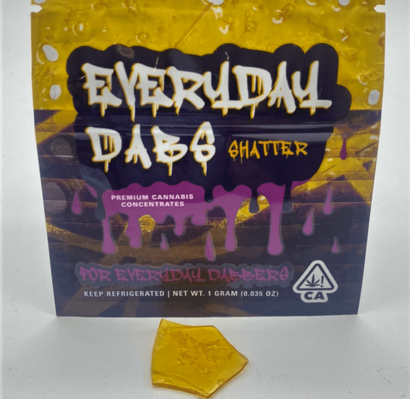 Cookies & Cream (hybrid) - 1g Shatter (THC 82%) by Everyday Dabs