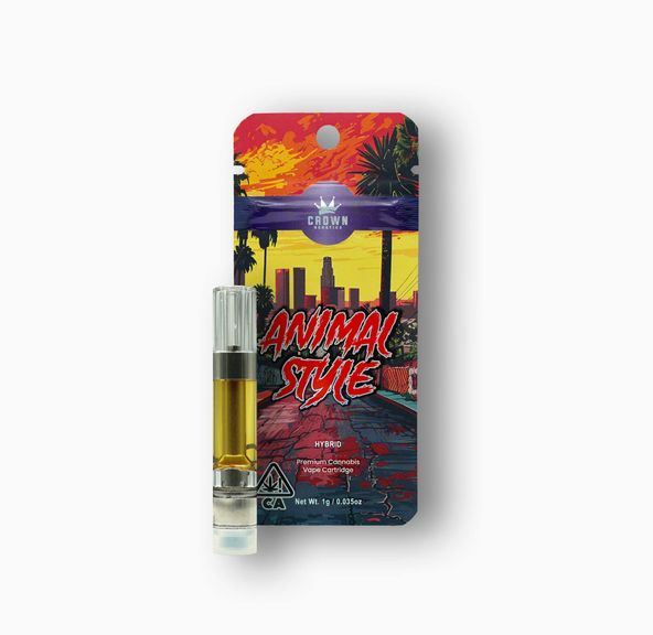 Crown | Vape Cart | 1g | Distillate | Animal Style