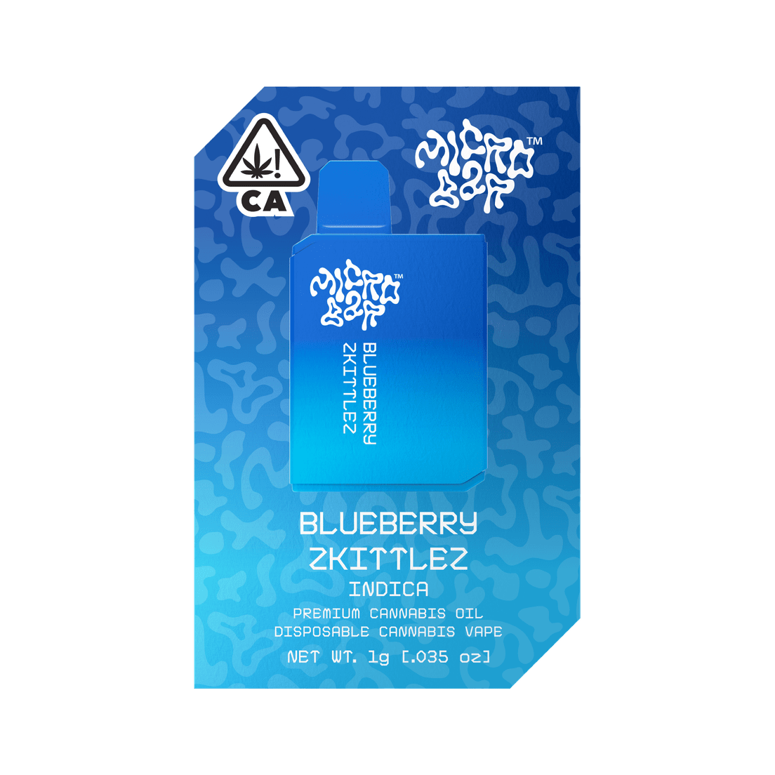 Microbar - Blueberry Zkittlez - Disposable Vape - 1g